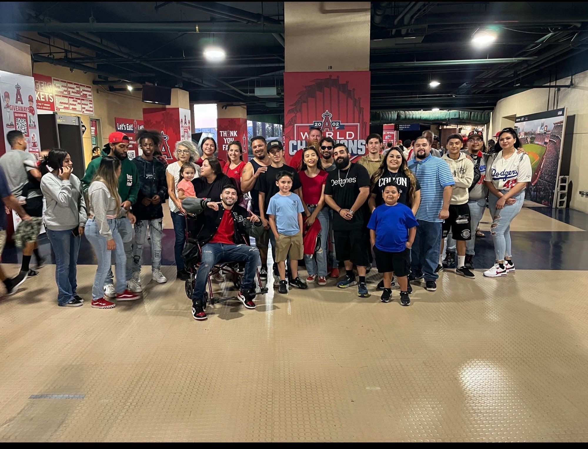 HBC families and youth gathered together at a community outing