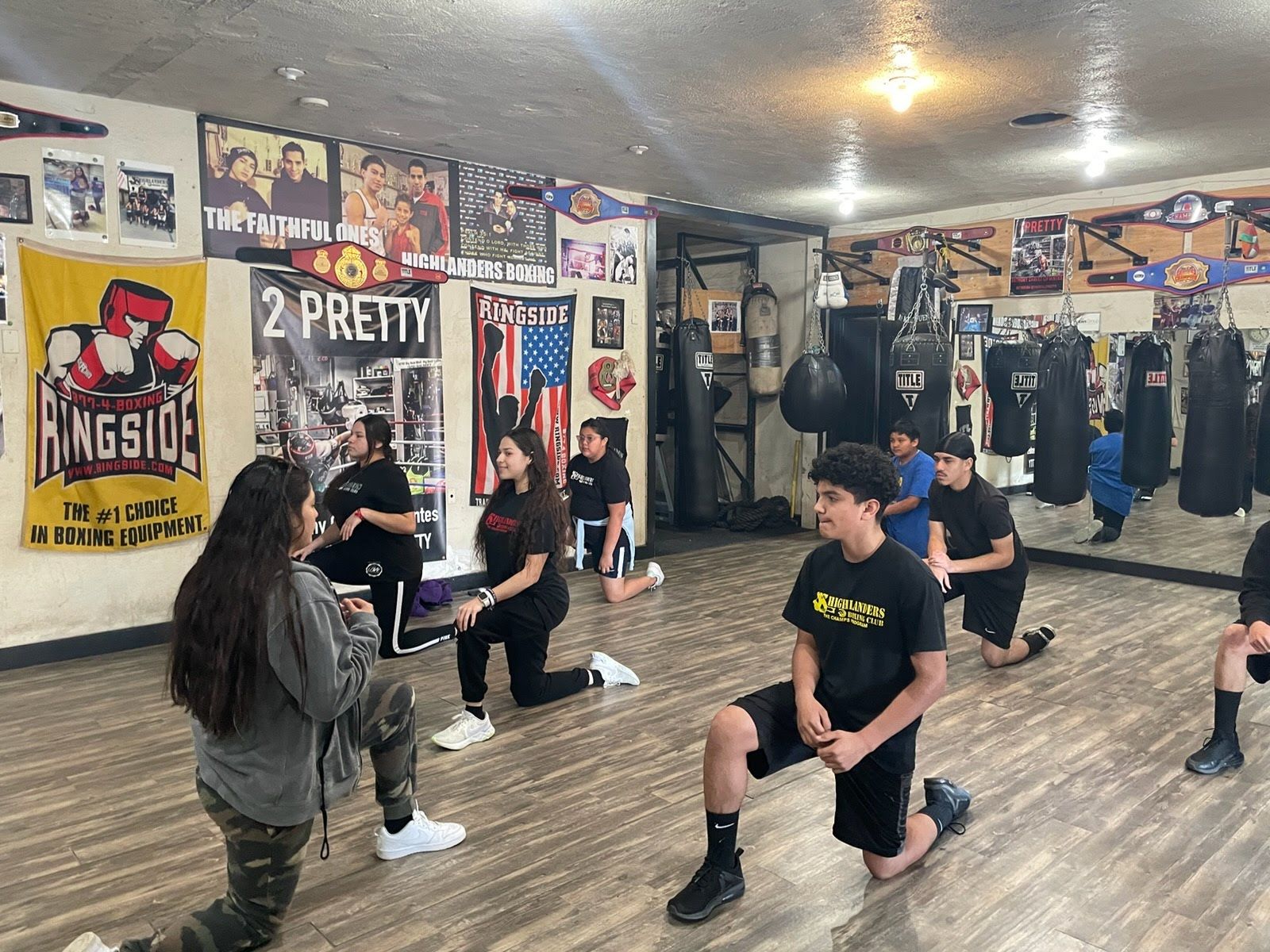 Inside Highlanders Boxing Club