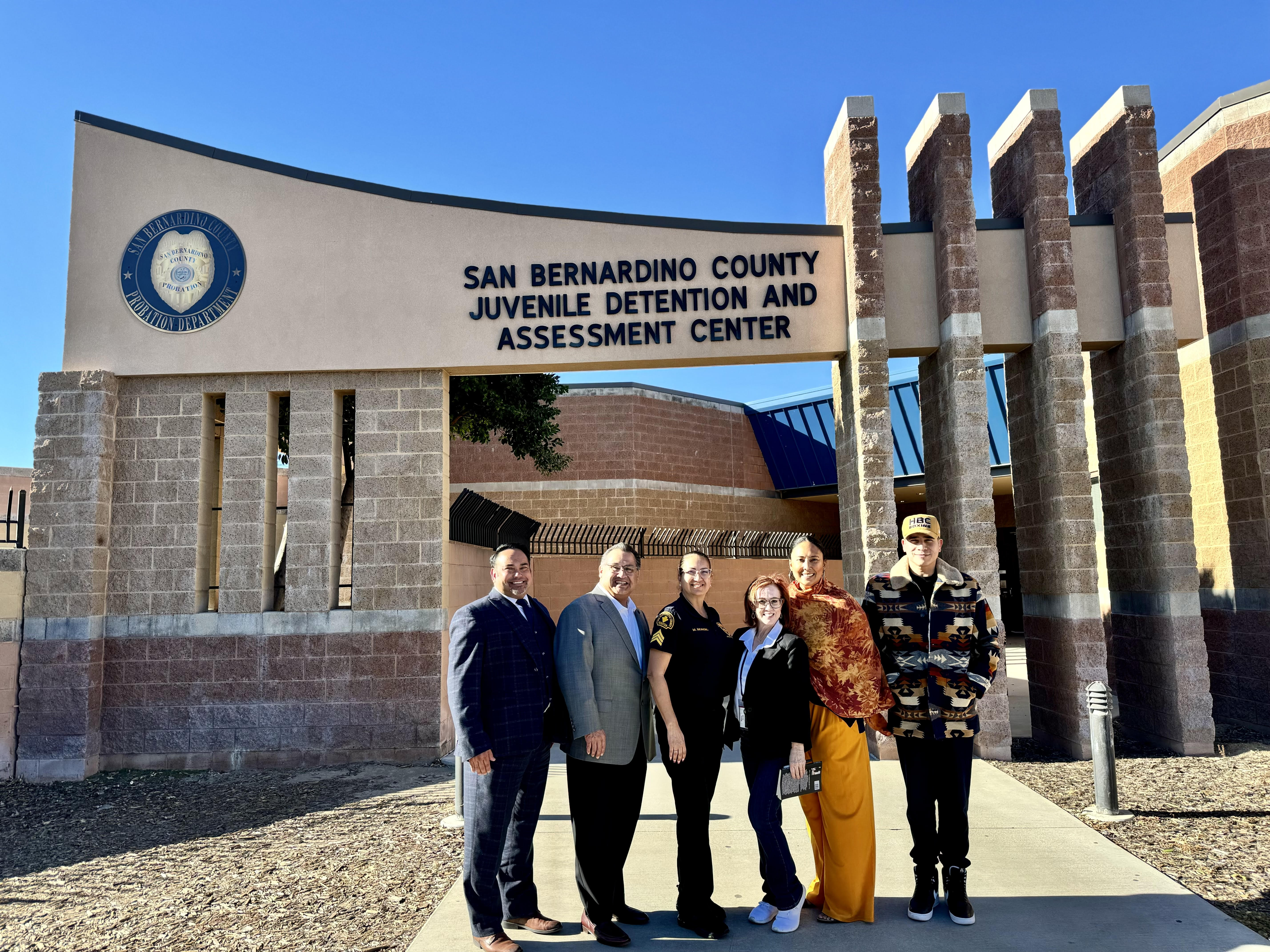 HBC coaches mentoring justice-involved youth inside a San Bernardino County juvenile hall