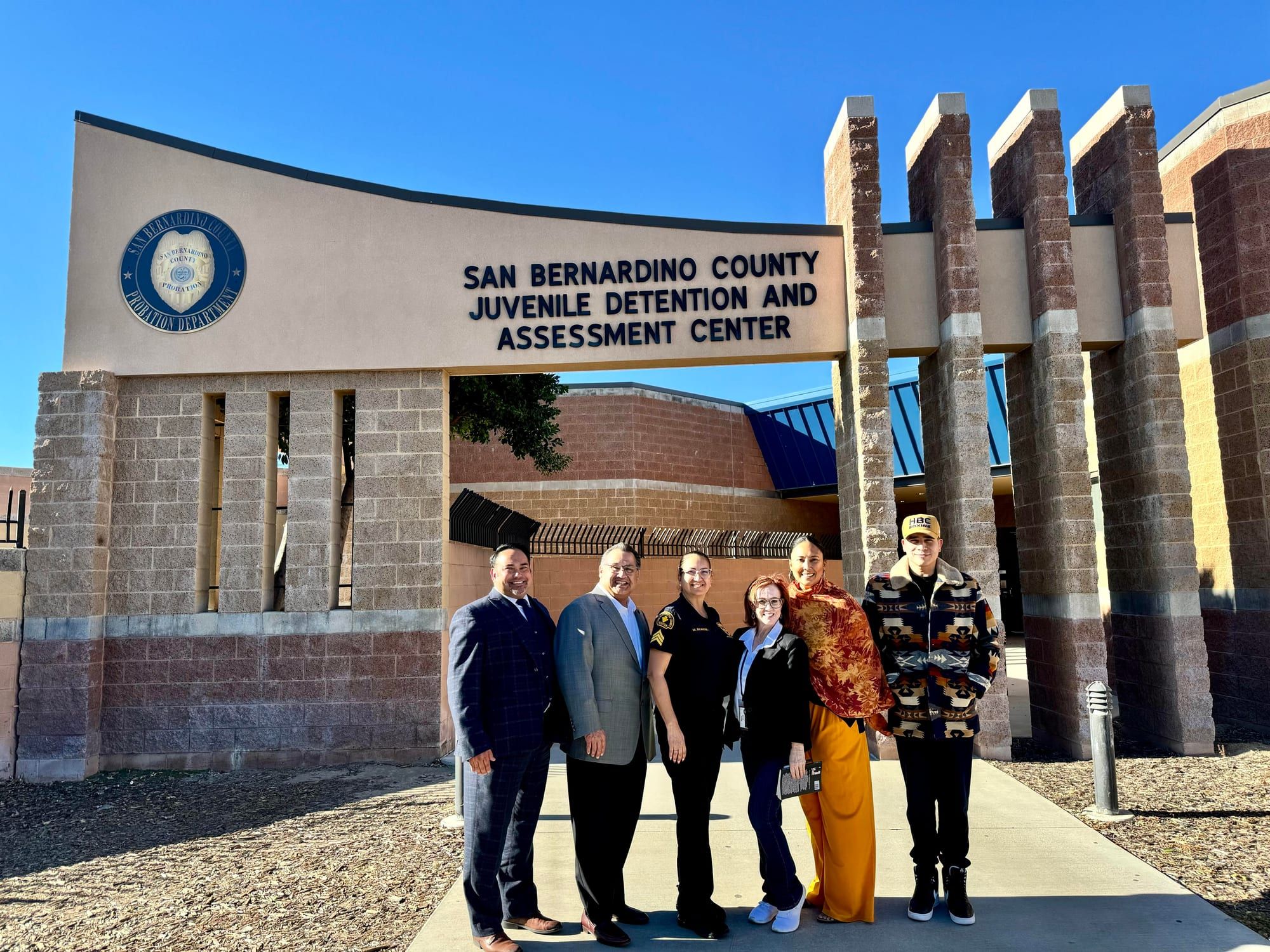 HBC coaches mentoring justice-involved youth inside a San Bernardino County juvenile hall