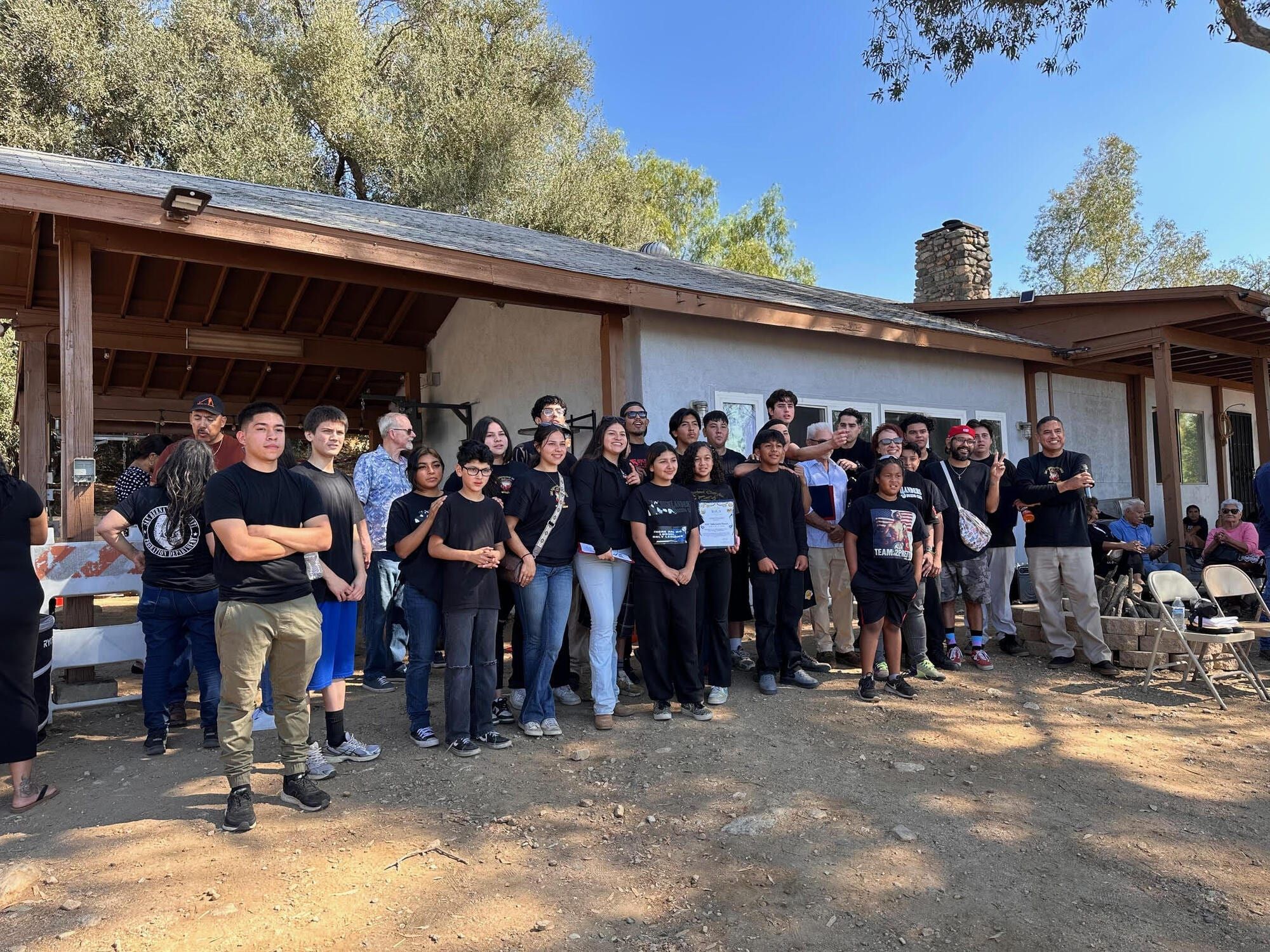 HBC youth at Tabernacle Ranch with community partner organizations