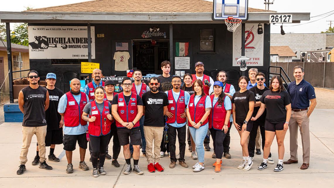 Lowe's team and HBC at the ranch