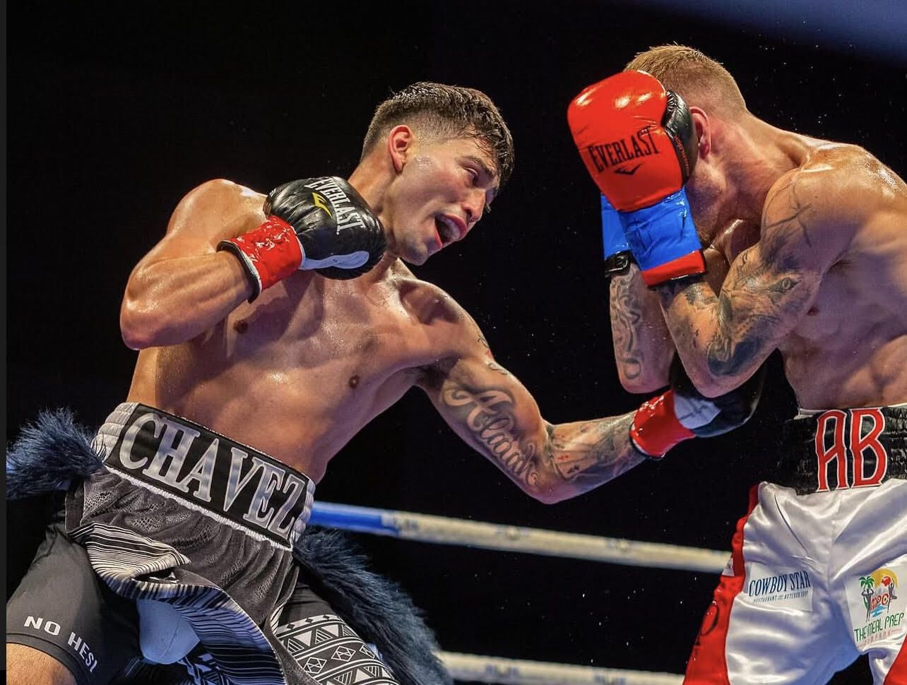 Anthony C Chavez in the ring at HBC, Team 2 Pretty corner