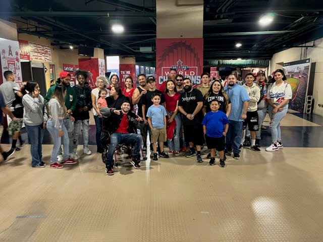 Sponsors at a boxing event